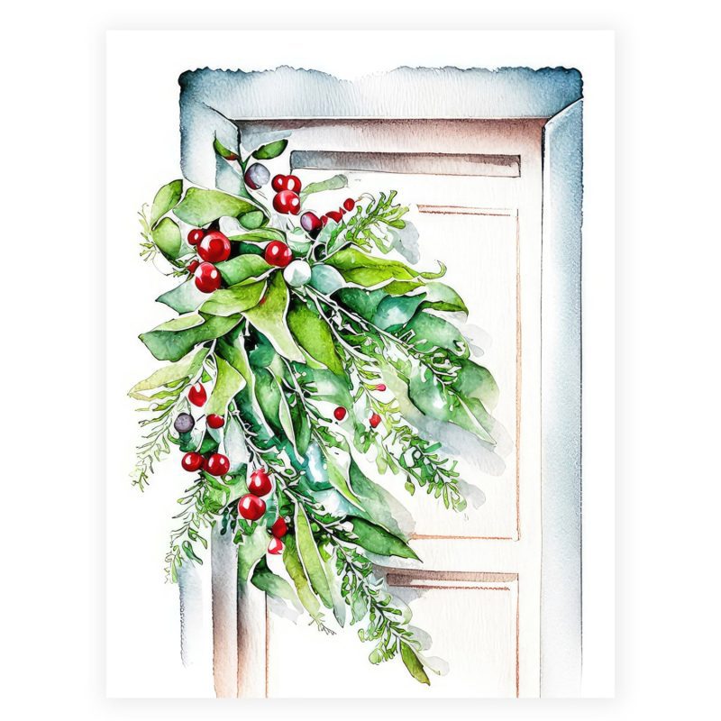 1500x1500 0043 FG 158WelcomingChristmasDoorsGlossyA2CardFronts3