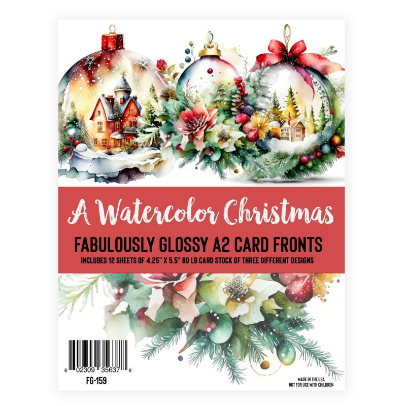 1500x1500 0054 FG 159AWatercolorChristmasGlossyA2CardFronts