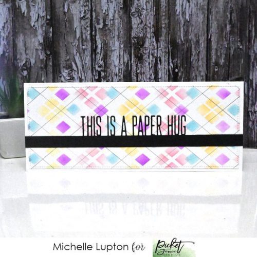 4x10 slim line plaid one stencil 365485