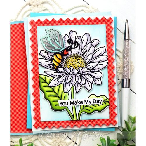 Brighter Days Gerber Daisy Pinking Shears A2 Cover Plate Larissa Heskett3