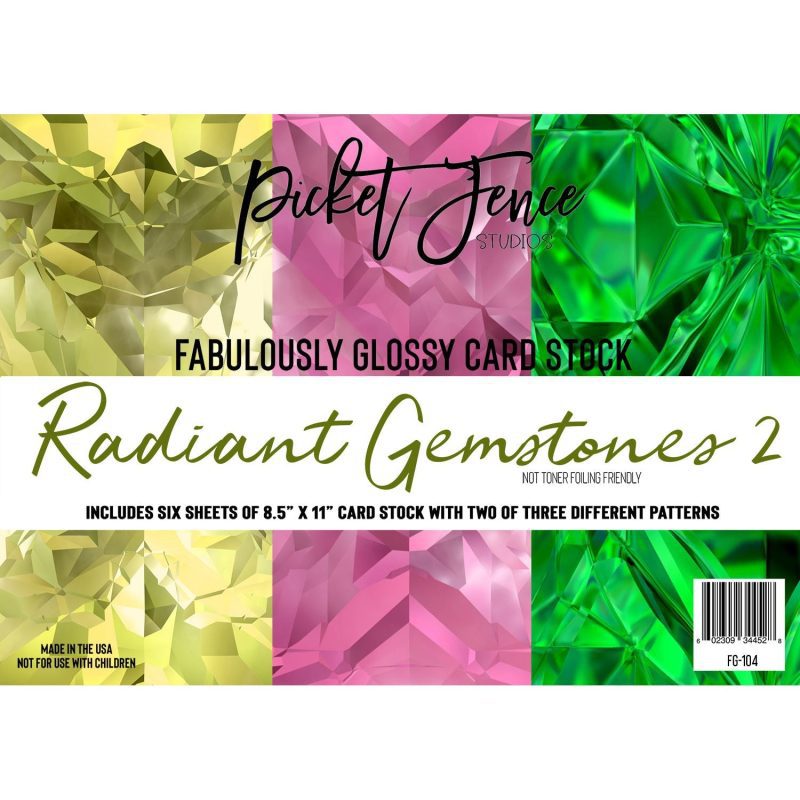 FG 104RadiantGemstonesGlossyCardStock