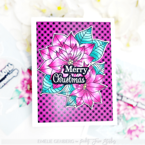 PFS Peaceful Christmas Flowers Stamps Emelie Genberg E 1