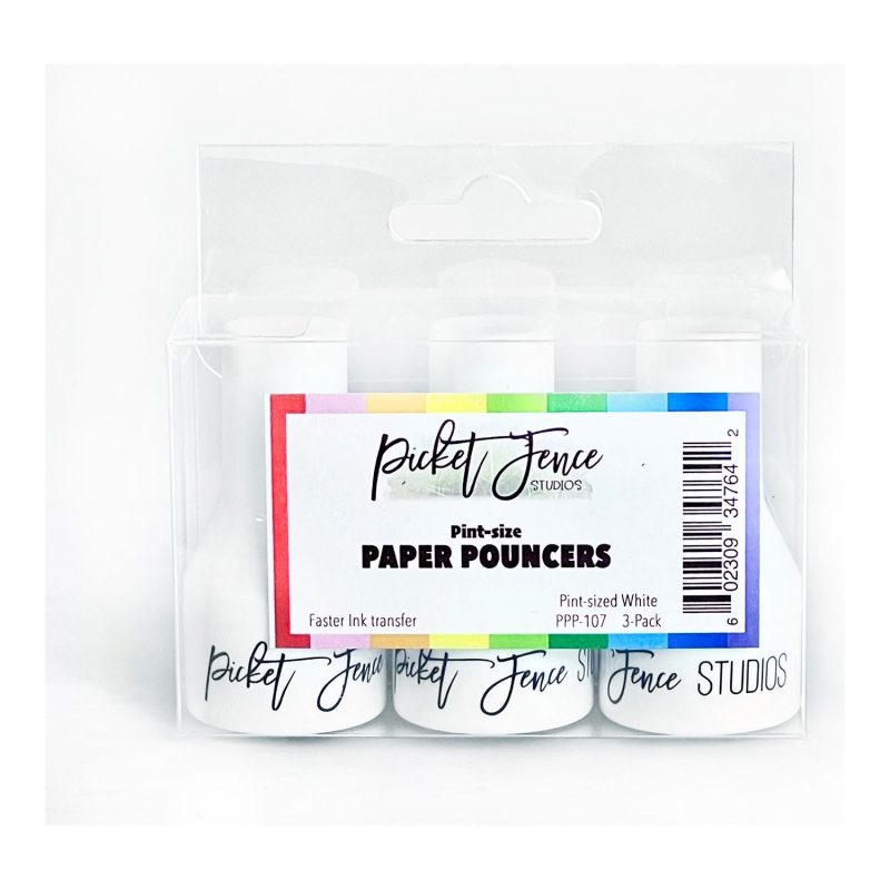 PPP 107PintSizePaperPouncers White