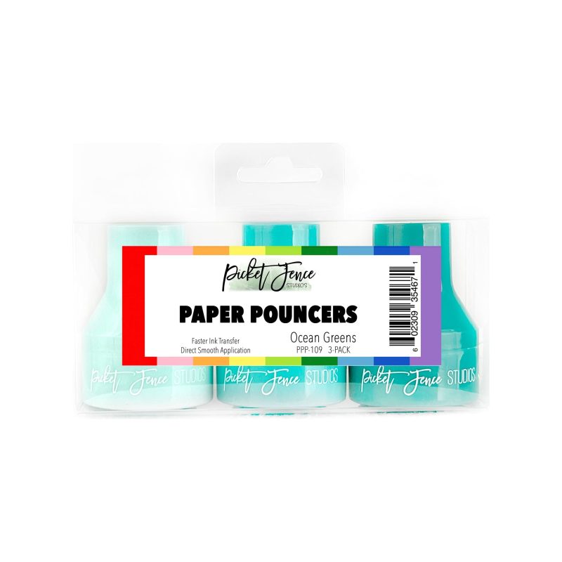 PPP 109OceanGreensPaperPouncers3 Pack