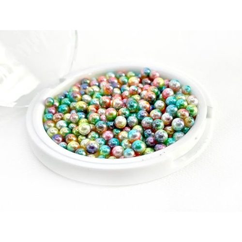 gradient round pearl mix soft shades of the rainbow 353036