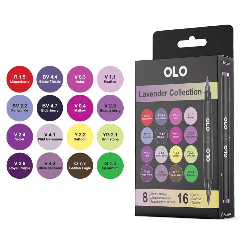 lavender collection olo markers 647221