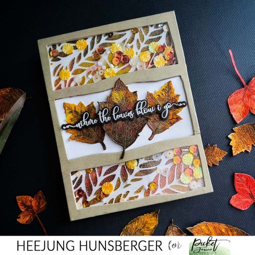 paper glaze luxe autumn leaves 461912