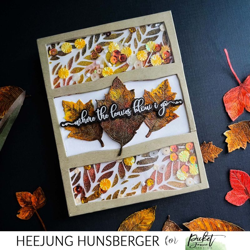 paper glaze luxe autumn leaves 461912