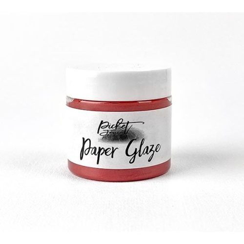 paper glaze poinsettia red 127618