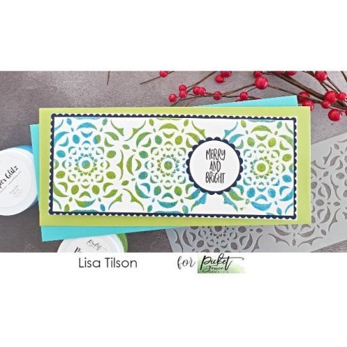 paper glitz lime christmas green 649441