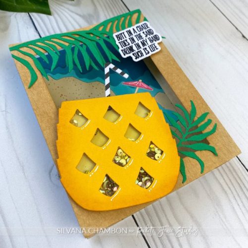 tropical pineapple shaker die 965602