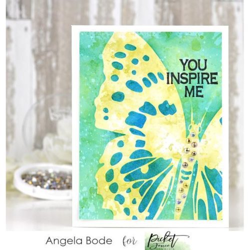 wander butterfly 6x6 stencil 435262