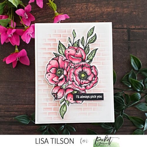 watercolor roses coordinating die 565708